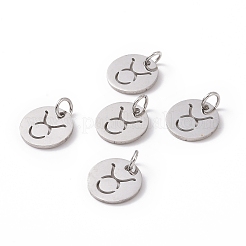 Non-Tarnish 304 Stainless Steel Charms&nbsp;STAS-Q201-T445-2S