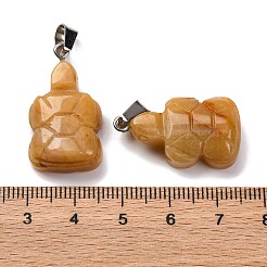 Natural Topaz Jade Pendants&nbsp;G-B127-06P-03