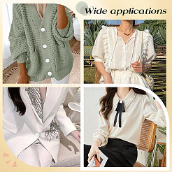 100Pcs 4 Styles 1-Hole Cloth Buttons&nbsp;BUTT-CY0001-09A