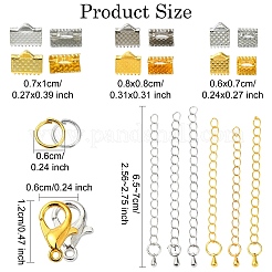 50 Pieces DIY Ribbon Ends Making Kits&nbsp;DIY-YW0001-99A-G