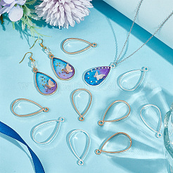 60Pcs 2 Colors Alloy Open Back Bezel Pendants&nbsp;FIND-OC0003-36