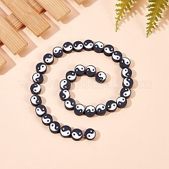 2 Strands 2 Colors Handmade Polymer Clay Beads Strand&nbsp;CLAY-SZ0001-16