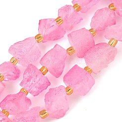 Raw Rough Natural Quartz Crystal Beads Strands&nbsp;G-Z131-J01-11