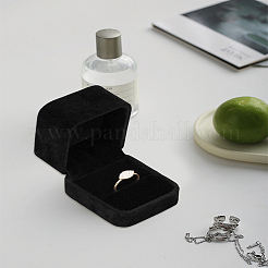 Square Flocking Finger Ring Packing Boxes with Flip Lids&nbsp;CON-WH0085-138A