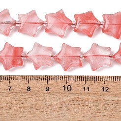 Cherry Quartz Glass Beads Strands&nbsp;G-K359-E16
