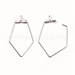 Tarnish Resistant 304 Stainless Steel Wire Pendants&nbsp;STAS-X0017-15P