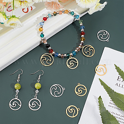 201 Stainless Steel Laser Cut Pendants&nbsp;STAS-UN0014-31
