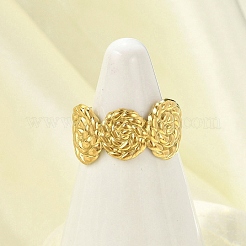 304 Stainless Steel Cuff Rings for Women&nbsp;RJEW-G338-22G