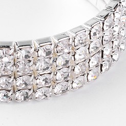 4 Row stretch Rhinestone Bracelet&nbsp;X-B115-4