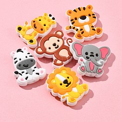 Lion/Tiger/Elephant/Monkey Zebra/Giraffe Silicone Focal Beads&nbsp;SIL-FS0001-19