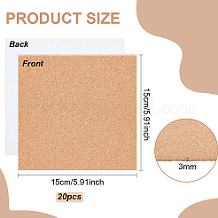 Self Adhesive Cork Sheets&nbsp;DIY-WH0430-452B