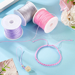 3 Rolls 3 Colors Nylon Braided Cord&nbsp;NWIR-TA0001-35B