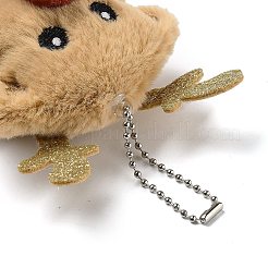 Christmas Theme Cloth Plush Doll Pendant Decorations&nbsp;HJEW-D030-01E