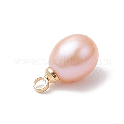 Natural Cultured Freshwater Pearl Rice Charms&nbsp;PALLOY-TA00254