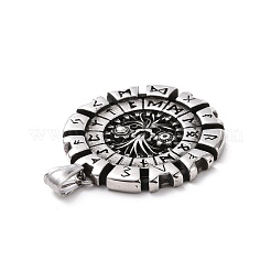 304 Stainless Steel Pendants&nbsp;STAS-J039-19AS