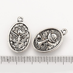Tibetan Style Alloy Pendants&nbsp;TIBE-Q078-06AS-RS