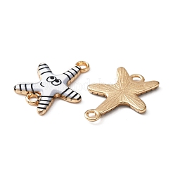 Ocean Theme Alloy Enamel Connector Charms&nbsp;FIND-CJC0017-15KCG-06
