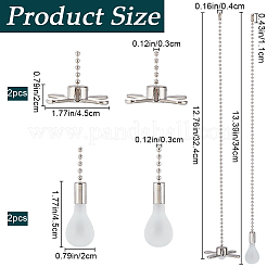 Alloy Ceiling Fan Pull Chain Extenders&nbsp;FIND-WH0290-21P