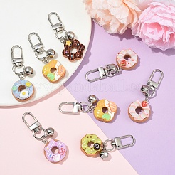 8Pcs Resin & 304 Stainless Steel Bell Pendant Decorations&nbsp;HJEW-YW00345