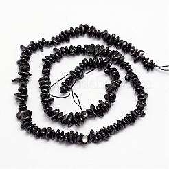 Natural Black Spinel Bead Strands&nbsp;G-L459-35
