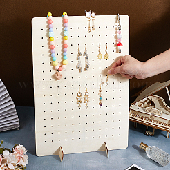 Wooden Earring Display Stands&nbsp;EDIS-WH0016-071
