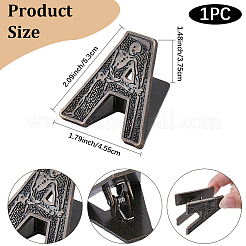 Tibetan Style Alloy Clips for Office & School&nbsp;AJEW-CP0011-77A