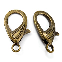Tibetan Style Alloy Lobster Claw Clasps&nbsp;X-PALLOY-O027-AB01