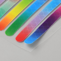 Plastic Reflective Car Wheel Rim Stickers&nbsp;AJEW-WH20033-099A