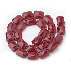 Opaque Solid Color Glass Beads Strands&nbsp;GLAA-N032-04E