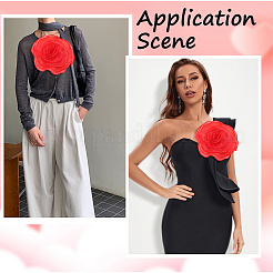 3D Flower Polyester Multilayer Ornament Accessories&nbsp;FIND-WH20008-43A