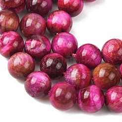 Grade B Natural Tiger Eye Beads Strands&nbsp;G-F591-18-8mm-05-01