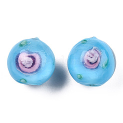 Handmade Lampwork Beads Strands&nbsp;LAMP-N021-45C