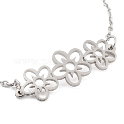 Non-Tarnish Stainless Steel Cable Chain Link Bracelets for Women Men&nbsp;STAS-Z061-01P-04