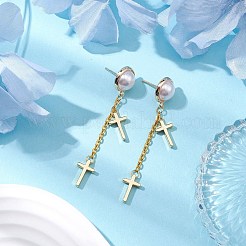 Brass Stud Earring Findings&nbsp;EJEW-JE05977