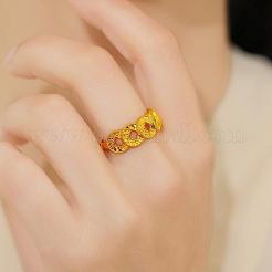 Coin Brass Adjustable Finger Rings for Women&nbsp;FS-WGE54A0-01