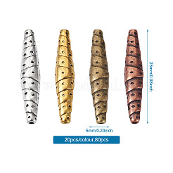 Tibetan Style Alloy Beads&nbsp;TIBEB-TA0001-23-RS