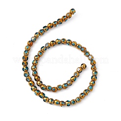 Electroplate Glass Beads Strands&nbsp;EGLA-L036-HR04