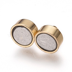 Brass Magnetic Clasps with Loops&nbsp;KK-I664-06G