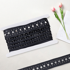 3 Yards PU Leather & Stainless Steel Rivet Straps&nbsp;DIY-GF0013-43B
