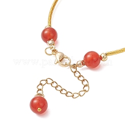 Natural Carnelian Beaded Bracelets for Women&nbsp;BJEW-JB12961