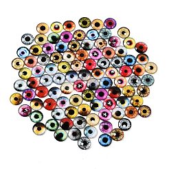 Printed Transparent Glass Cabochons&nbsp;GL-CBAA22A-12