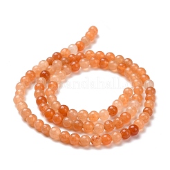 Natural Red Aventurine Bead Strands&nbsp;G-G735-39-4mm