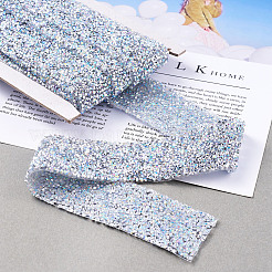 Glitter Resin Hotfix Rhinestone(Hot Melt Adhesive On The Back)&nbsp;OCOR-TA0002-02-40mm