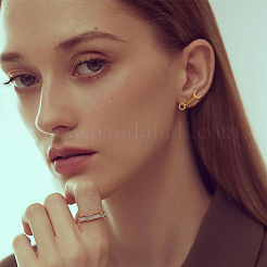 10Pcs 5 Colors Stainless Steel Spanner Tool Stud Earrings for Men&nbsp;EJEW-FI0001-82