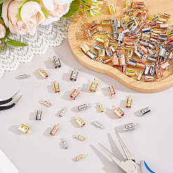 135Pcs 9 Styles 304 Stainless Steel Folding Crimp Ends&nbsp;STAS-BBC0010-36