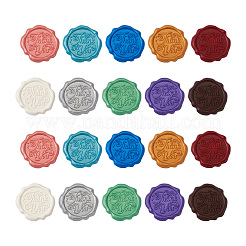 20Pcs 10 Colors Adhesive Wax Seal Stickers&nbsp;DIY-TA0003-49