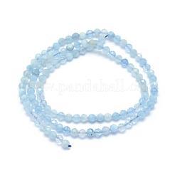 Natural Aquamarine Beads Strands&nbsp;G-E411-19B-4mm