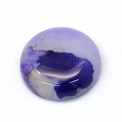Dyed Natural Striped Agate/Banded Agate Cabochons&nbsp;X-G-R348-20mm-01