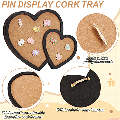 Wood Wall Jewelry Display Cork Tray&nbsp;AJEW-WH0348-466D