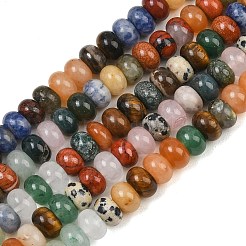 Natural Mixed Stone Beads Strands&nbsp;GG-CBAD029-B03-5x8mm